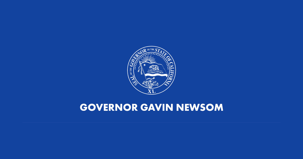 Governor Gavin Newsom