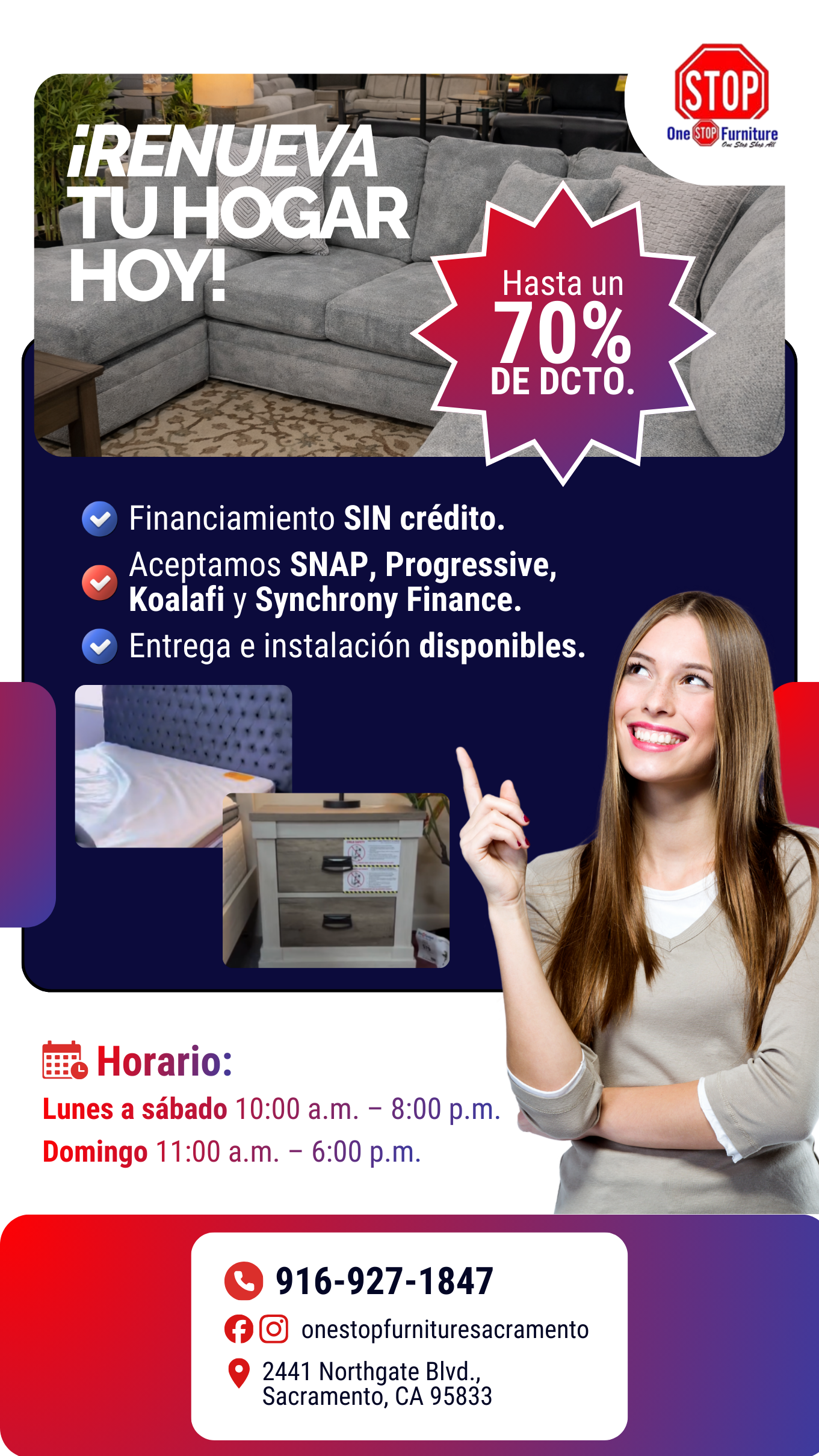 One STOP Furniture mobile