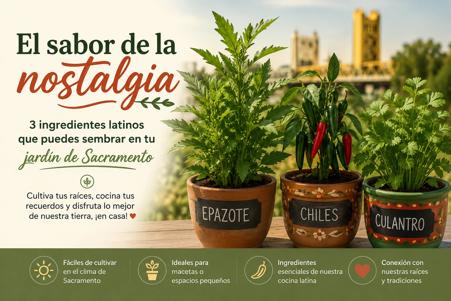 3 ingredientes latinos para sembrar en tu jardín de Sacramento