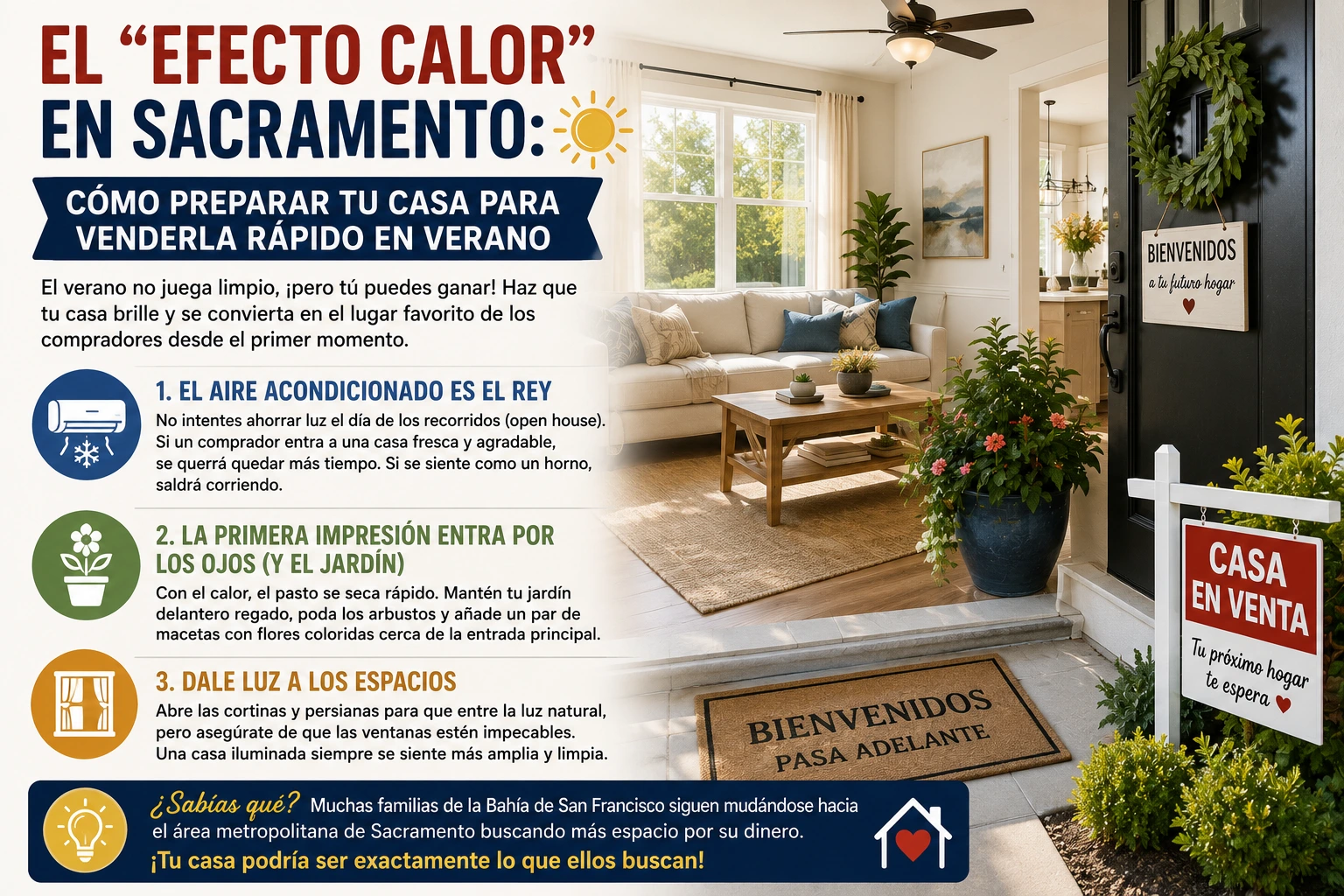 El efecto calor en Sacramento