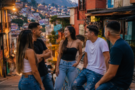 El origen de la palabra "parcero": ¿Cómo nació el término más famoso de Colombia? 1 Friends Laughing on a Hillside Street